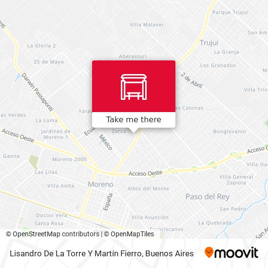 Lisandro De La Torre Y Martín Fierro map