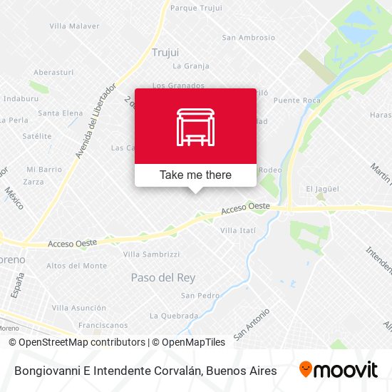 Bongiovanni E Intendente Corvalán map