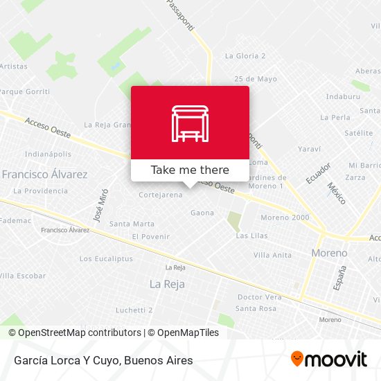 García Lorca Y Cuyo map