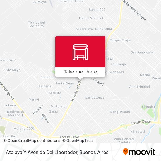 Atalaya Y Avenida Del Libertador map