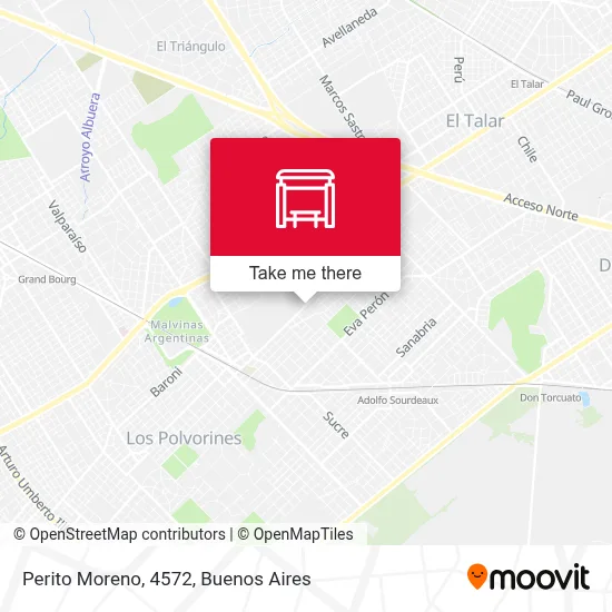 Perito Moreno, 4572 map