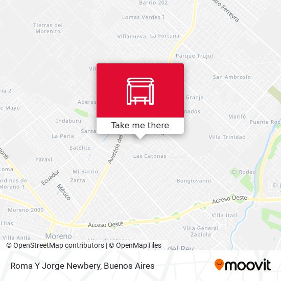Roma Y Jorge Newbery map