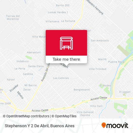 Stephenson Y 2 De Abril map