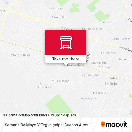 Mapa de Semana De Mayo Y Tegucigalpa