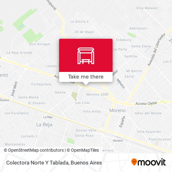 Colectora Norte Y Tablada map