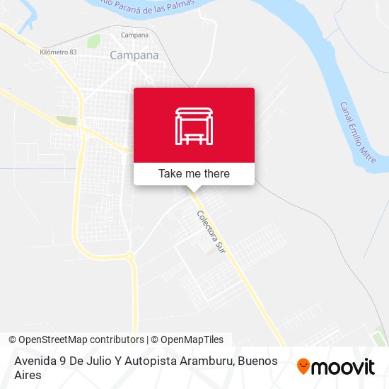 Avenida 9 De Julio Y Autopista Aramburu map