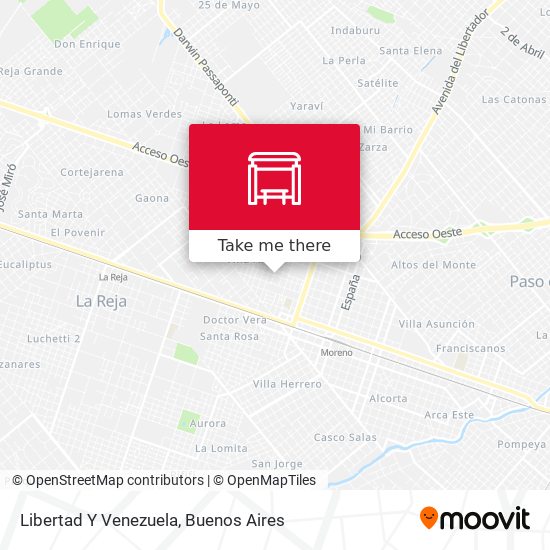Libertad Y Venezuela map