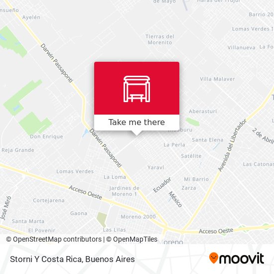 Storni Y Costa Rica map