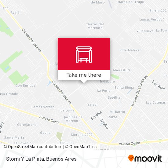 Storni Y La Plata map