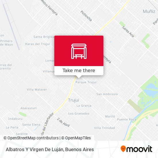 Albatros Y Virgen De Luján map