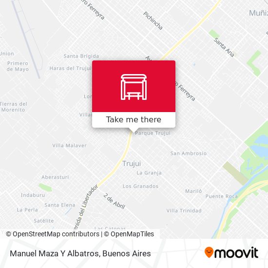 Manuel Maza Y Albatros map