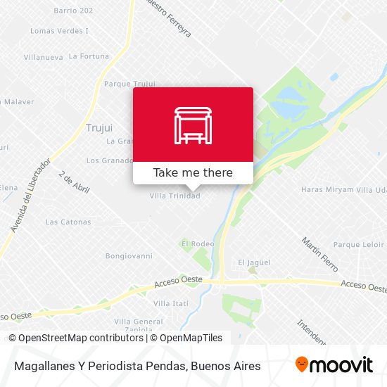Mapa de Magallanes Y Periodista Pendas