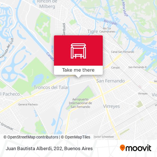Juan Bautista Alberdi, 202 map