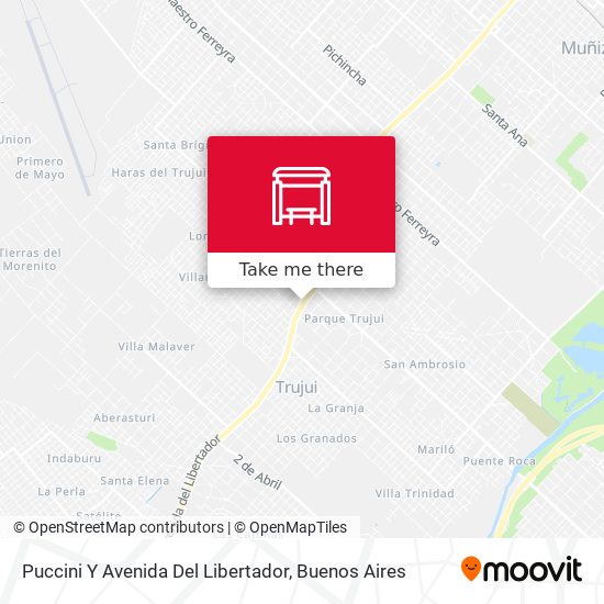 Mapa de Puccini Y Avenida Del Libertador