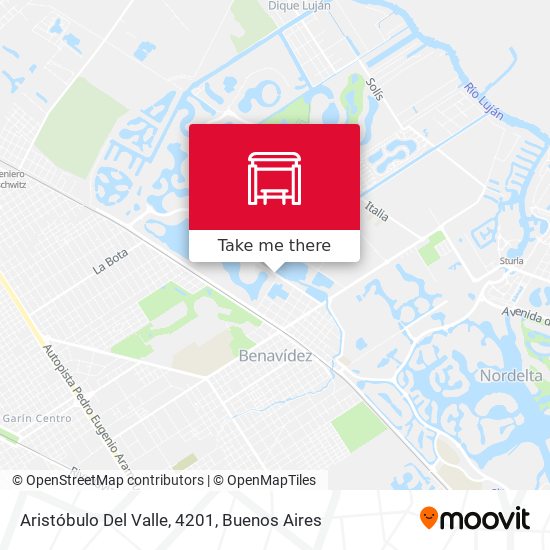 Aristóbulo Del Valle, 4201 map