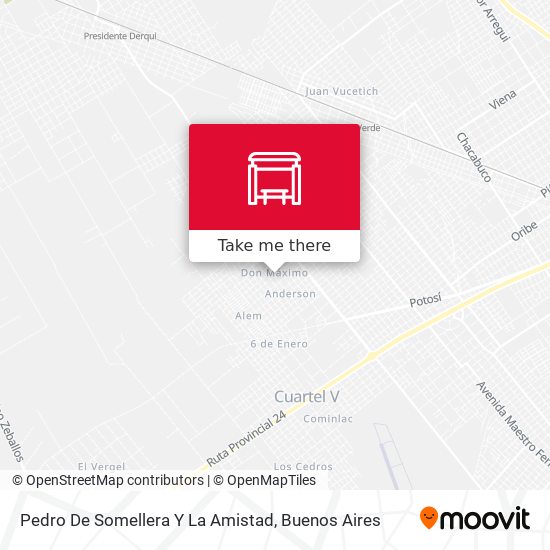 Mapa de Pedro De Somellera Y La Amistad