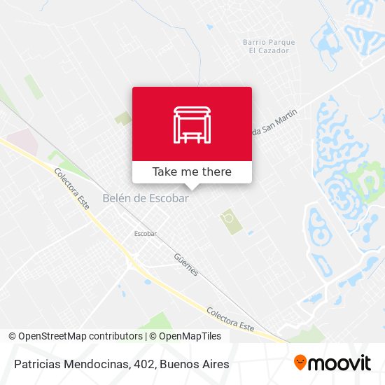 Patricias Mendocinas, 402 map