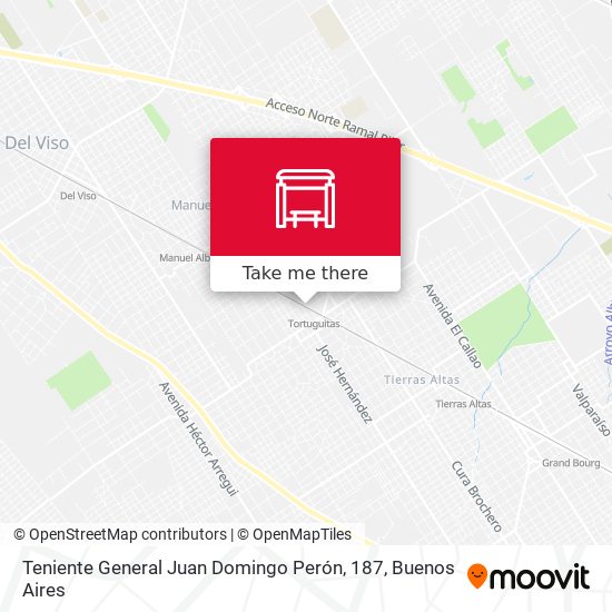 Mapa de Teniente General Juan Domingo Perón, 187
