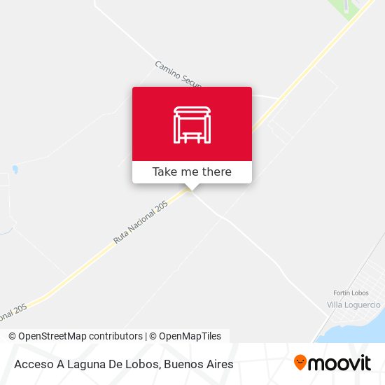 Acceso A Laguna De Lobos map