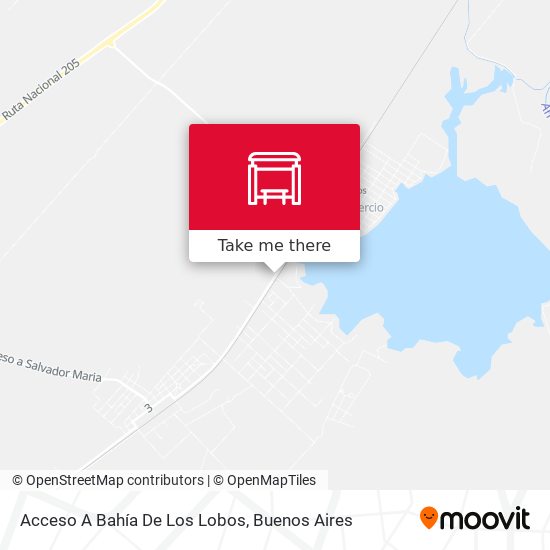 Mapa de Acceso A Bahía De Los Lobos