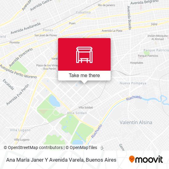 Mapa de Ana María Janer Y Avenida Varela