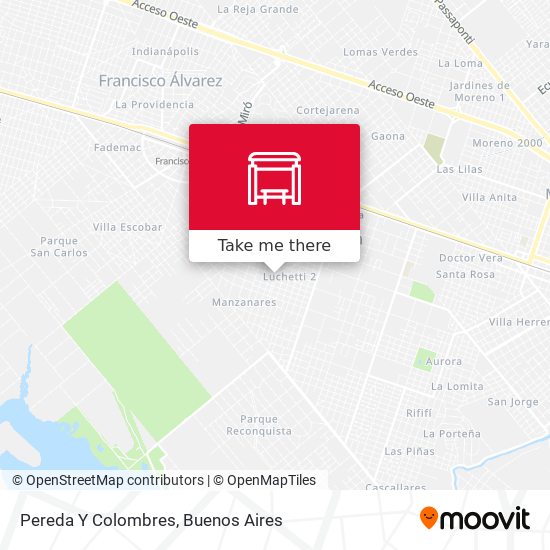 Pereda Y Colombres map