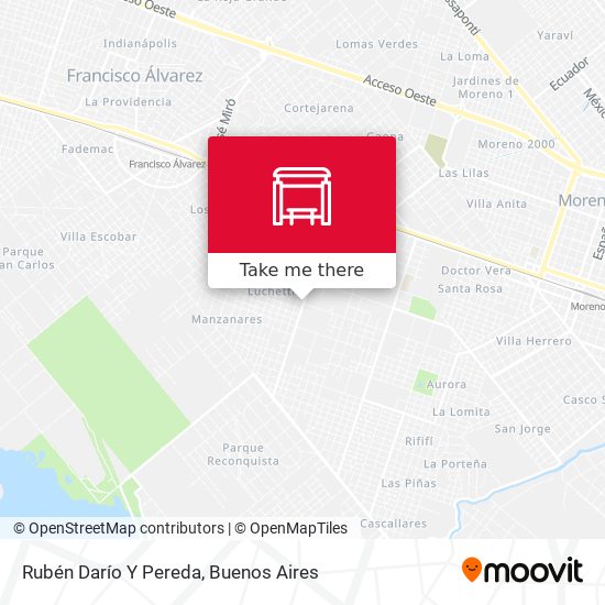 Mapa de Rubén Darío Y Pereda
