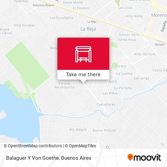 Mapa de Balaguer Y Von Goethe
