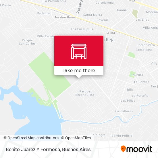 Mapa de Benito Juárez Y Formosa