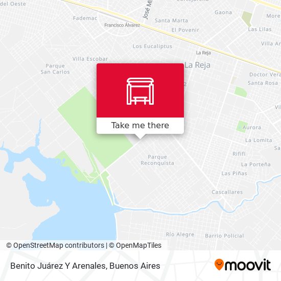 Benito Juárez Y Arenales map