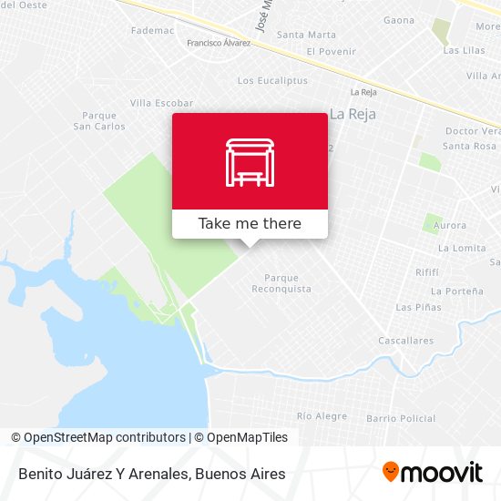 Benito Juárez Y Arenales map