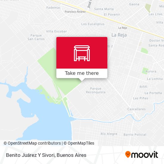Mapa de Benito Juárez Y Sivori