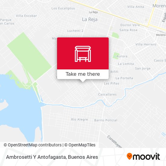 Mapa de Ambrosetti Y Antofagasta