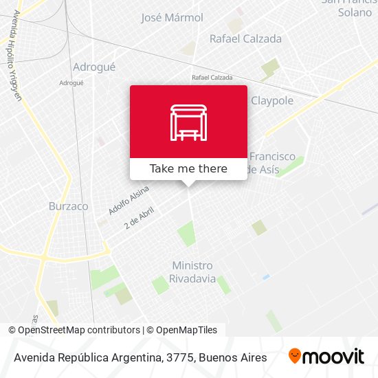 Mapa de Avenida República Argentina, 3775