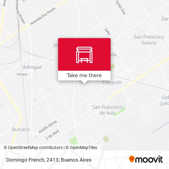 Mapa de Domingo French, 2413