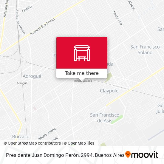 Presidente Juan Domingo Perón, 2994 map
