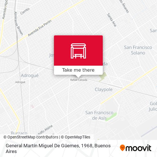 Mapa de General Martín Miguel De Güemes, 1968