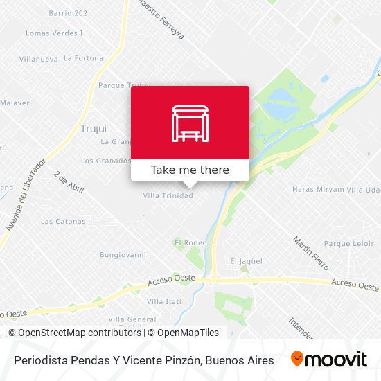 Periodista Pendas Y Vicente Pinzón map