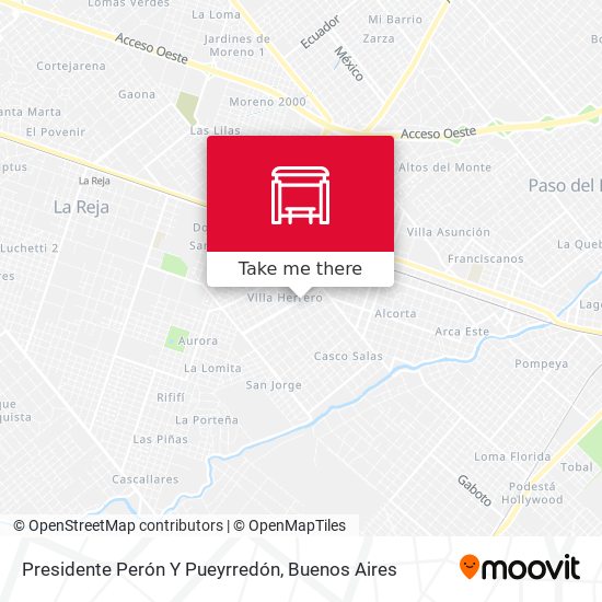 Presidente Perón Y Pueyrredón map