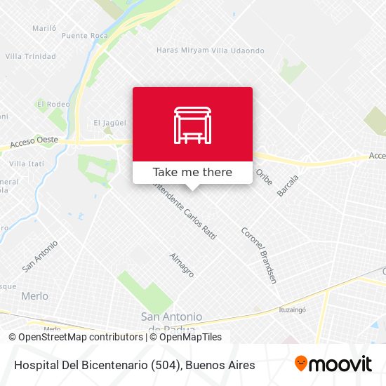 Hospital Del Bicentenario (504) map