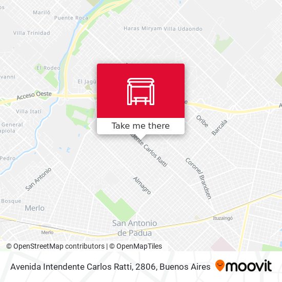 Mapa de Avenida Intendente Carlos Ratti, 2806