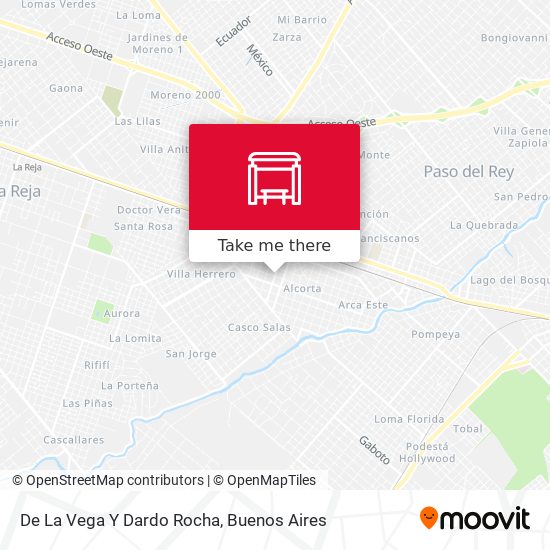 De La Vega Y Dardo Rocha map