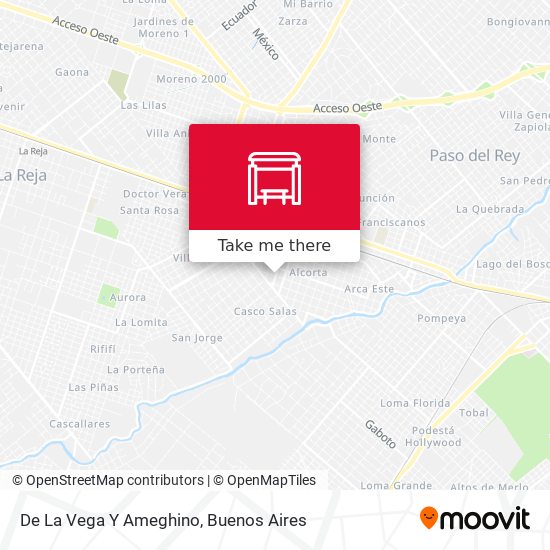 De La Vega Y Ameghino map