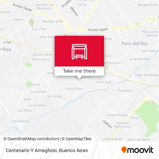 Centenario Y Ameghino map