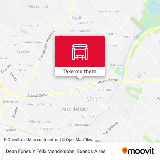 Dean Funes Y Félix Mendelsohn map
