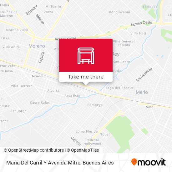 María Del Carril Y Avenida Mitre map