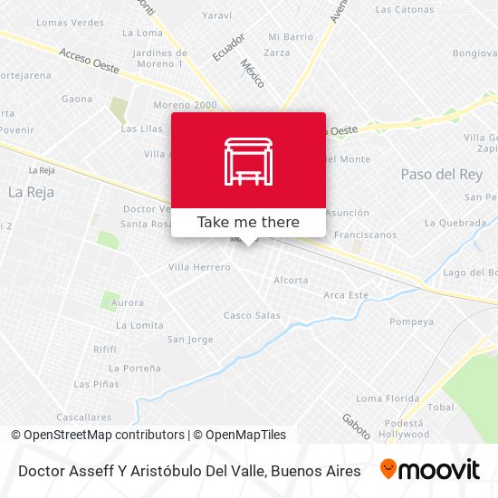 Doctor Asseff Y Aristóbulo Del Valle map