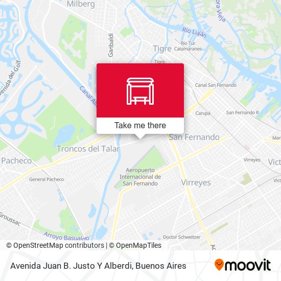 Mapa de Avenida Juan B. Justo Y Alberdi