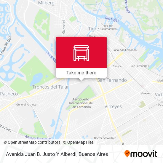 Mapa de Avenida Juan B. Justo Y Alberdi