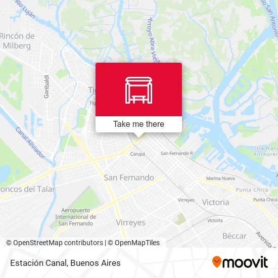 Mapa de Estación Canal